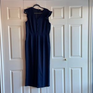 Loft Pantsuit - Navy Blue - Size 10